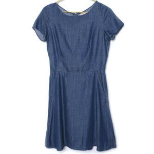 Banana Republic Chambray Denim Dress 8 (c13)